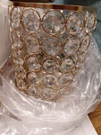 Cuaulans 3 Pk Crystal Pendant Lights, Rose Color Kitchen Island Lighting. Fixed Price $49.95.