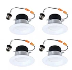 Halo Lt 4 Selectable Cct Led Down Light Baffle Trim Direct Mount-new Pack. Fixed Price $37.99.
