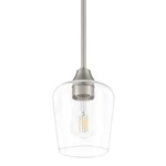Hampton Bay Pavlen 1-LIGHT Brushed Nickel Contemporary Hanging Mini Pendant. Fixed Price $25.99.