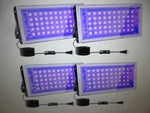 Beambox 8IN. 50W Black Plug-in Integrated Led Landscape Flood Lights 4PK. Fixed Price $56.95.