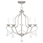 Livex Lighting Chesterfield Chandelier Brushed Nickel. Fixed Price $268.07.
