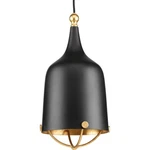 Progress Lighting Era P500033-031 Black 1-LIGHT 8"W Mini Pendant W/gold Leaf. Fixed Price $77.97.