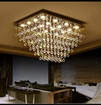 Saint Mossi K9 Crystal Raindrop Chandelier Lighting Flush Mount Led. Fixed Price $220.00.