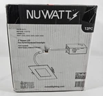 12X Nuwatt 3 Inch Recessed Lights Square Led 2700K-5000K Dimmable Fire Rate. Fixed Price $187.99.