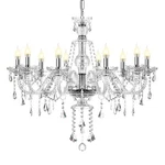 Modern Crystal Chandelier 10-LIGHT Pendant Lighting Fixture Bedroom Ceiling Lamp. Fixed Price $116.99.