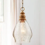Capital 8 1/2" Wide Light Wood Mini Pendant. Fixed Price $234.00.
