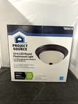 Project Source 1-LIGHT Oil-rubbed Bronze Led Flush Mount. Fixed Price $14.00.