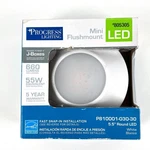 Mini Flush Mount 5.5 Round Led Down Light, White Progress Lighting 805305. Fixed Price $9.00.
