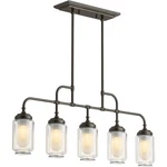 Kohler Artifacts 5-LIGHT Linear Chandelier Oil Rubbed Bronze Factory Sealed. Fixed Price $575.00.