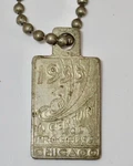 Antique 1933 Century Of Progress Chicago Worlds Fair Silver Pendant Tag 11.38G. Fixed Price $49.99.