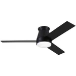 Pudo 48 In. Led Black Flush Mount Ceiling Fan W/3 Plywood Blades For Medium Room. Fixed Price $99.95.