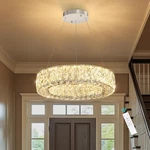 Dimmable 16" Led Crystal Chandelier Pendant Light For Dining & Bedroom. Fixed Price $309.99.