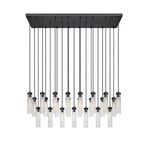 Z-lite Beau Light Chandelier, Matte Black/clear 740P-23L-MB. Fixed Price $2656.00.