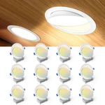 Ensenior 12 Pack Inch 5CCT Led Eyeball Recessed Lighting, 360 +90 Rotatabl.... Fixed Price $322.18.