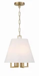 Vibrant Gold Four Light Mini Chandelier From The Westwood Collection. Fixed Price $398.00.