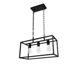 Farmhouse Kitchen Island Lighting Modern Linear Chandelier Industrial - Black. Fixed Price $44.95.