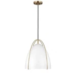 Used Visual Comfort Studio Collection 6551801-848 NORMAN-1 Light Pendant-satin. Fixed Price $211.65.