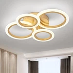 Modern Led Ceiling Light, Gold Rings Flush Mount 4000K Light.... Fixed Price $91.06.