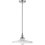 Nuvo Lighting Vintage 1 Pendant W/ Clear Glass, Polished Nickel 60-5407. Fixed Price $301.99.