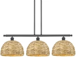 Innovations Lighting 516-3I-12-38 Woven Rattan Linear Matte Black /. Fixed Price $647.68.