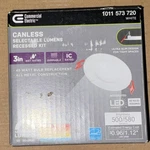 Commercial Electric Canless Led Recessed 3IN White 500/580 Lumens. Fixed Price $14.99.