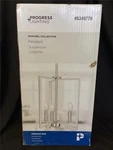 + Progress Lighting Roxobel Pendant Suspension Brushed Nickel P500454-09 New. Fixed Price $126.00.