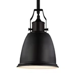 Feiss Hobson 8" Mini-pendant Ceiling Light, Oil Rubbed Bronze, P1357ORB. Fixed Price $97.50.