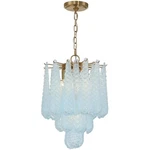 Crystorama OLL-6004-AG-BL Ollie Chandelier Aged Brass. Fixed Price $798.00.