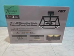 Feit Electric Katalyst 15IN.TRAPEZ Black Select Cct Led Semi-flush Mount. Fixed Price $58.88.