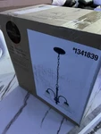 Project Source Fallsbrook 3-LIGHT Black Metal Glass Bell Shade Chandelier. Fixed Price $50.00.