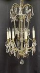 Antique French Louis Xv Style Crystal Bronze Beaded Chandelier Nesle New York. Fixed Price $9800.00.