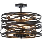 Minka-lavery 4675-111 Open Box Vortic Flow Pendant Dark Bronze With Mosaic Gold. Fixed Price $289.50.