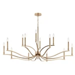 Malene 14 Light CHANDELIER-27.25 Inches Tall 52.75 Wide-champagne. Fixed Price $999.99.