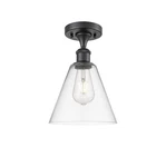 Innovations Lighting 516-1C-12-8 Berkshire Semi-flush Black. Fixed Price $165.00.