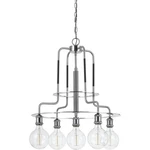 Cal Lighting & Accessories FX-3652-5 Transformer Chandelier Brushed Steel. Fixed Price $646.80.