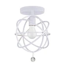 Crystorama 9220-WW Ceiling Solaris 9" Semi Flush Mount Wet White. Fixed Price $134.00.