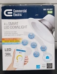 Ce Commercial Electric 4" Inch Smart Led Downlight - Model T42 New Box. Fixed Price $7.00.