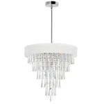 Off White Eight Light Chandelier From The Franca Collection. Fixed Price $708.00.