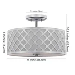 Safavieh Dia Chrome Flush Mount, Reduced Price 2172717556 FLU4000C. Fixed Price $80.00.