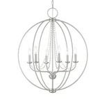 Livex Lighting 40916 Arabella 28"W Multi Pendant - Nickel. Fixed Price $599.96.