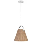 Dainolite Shenandoah 1LT Pendant, Chrome/wicker SND-141P-PC. Fixed Price $226.00.