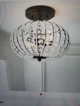 Jonathan Catalina 11.7 In. Oil Rubbed Bronze/crystal Led Semi-flush. Fixed Price $43.99.