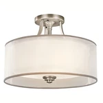 Kichler 42386 Lacey Light 15"W Semi-flush Ceiling Fixture Grey. Fixed Price $384.99.