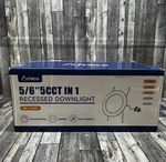 Amico A1820AX122 White 5/6 Inch 5CCT Led Recessed Downlight Pack. Fixed Price $85.99.