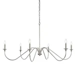 Elegant Lighting LD5056D54 Rohan 54"W Taper Candle Style - Nickel. Fixed Price $308.00.