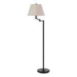 Benjara 3 Way Metal Body Floor Lamp With Swing Arm & Conical Fabric Shade- Black. Fixed Price $266.99.