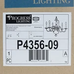 Progress Lighting P4356-09 Americana 6-LT Chandelier Brushed Nickel. Fixed Price $80.00.