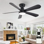 Depuley Black Ceiling Fan With Lights: 42-INCH Flush Mount And.... Fixed Price $101.93.