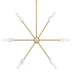 Designers Fountain D304C-8CH Star Dust Light 28"W Sputnik Gold. Fixed Price $580.50.