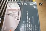 Hampton Bay Chandelier With No Shade Black 5-LIGHT HDP00325. Fixed Price $64.99.